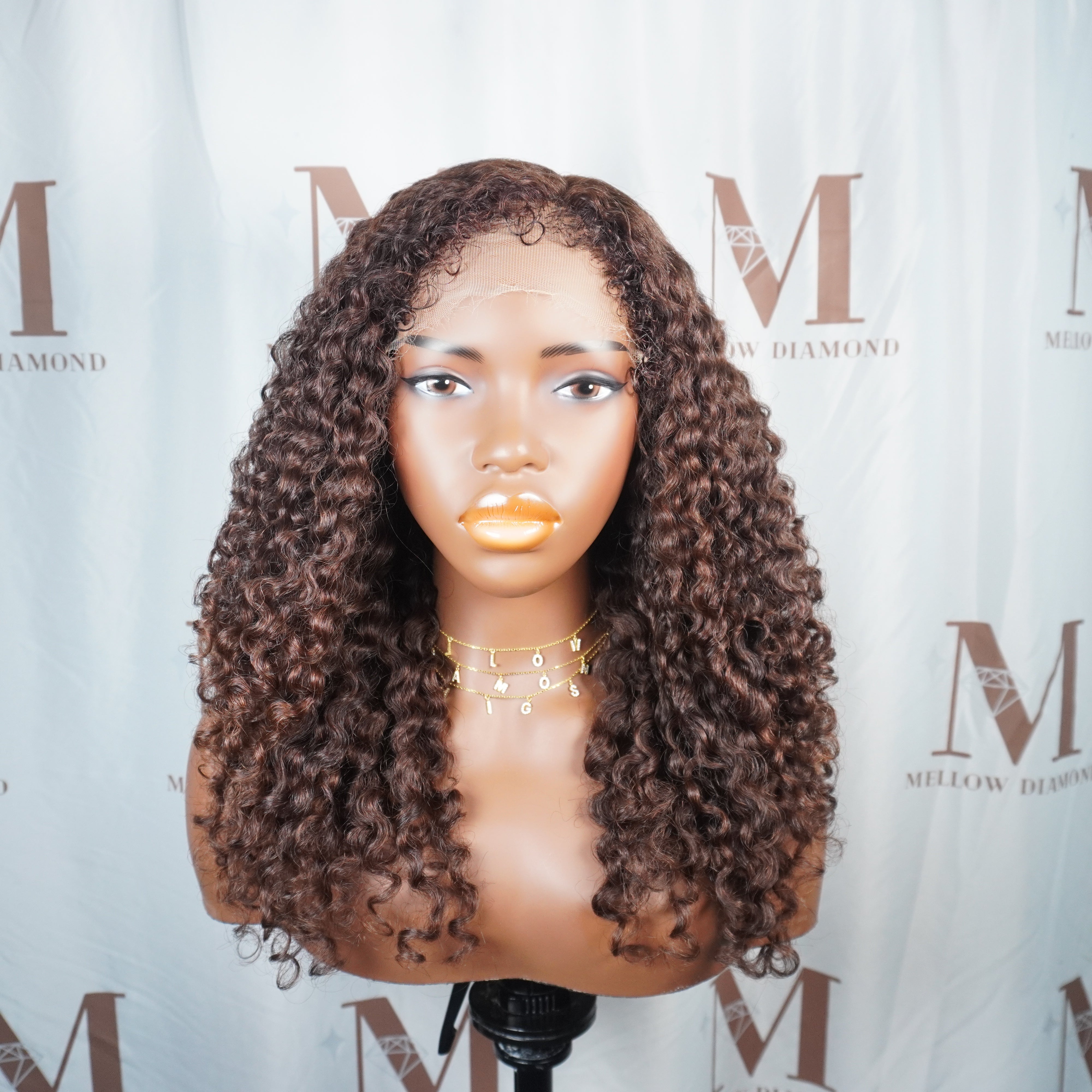 Hybrid Burma Coily Chocolate HD Wig – Raw Burmese Hair, Glueless & Natural Look