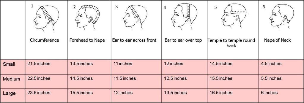 How to Measure Your Head for a Custom Wig with Mellow Diamond's Size Chart - MellowDiamond