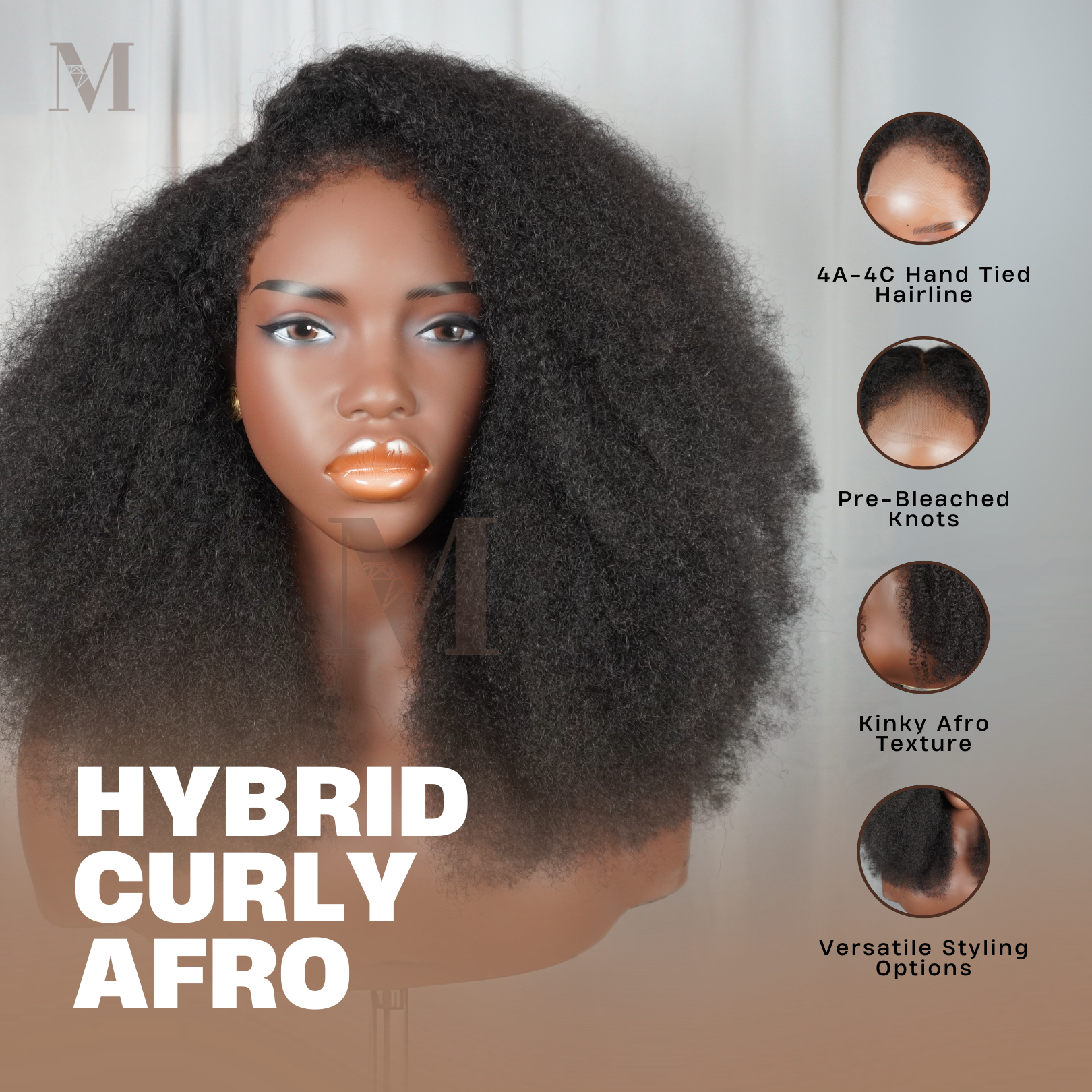 Hybrid Curly Afro RTS