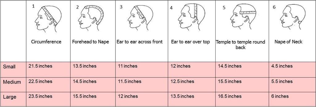 How to Measure Your Head for a Custom Wig with Mellow Diamond's Size Chart - MellowDiamond