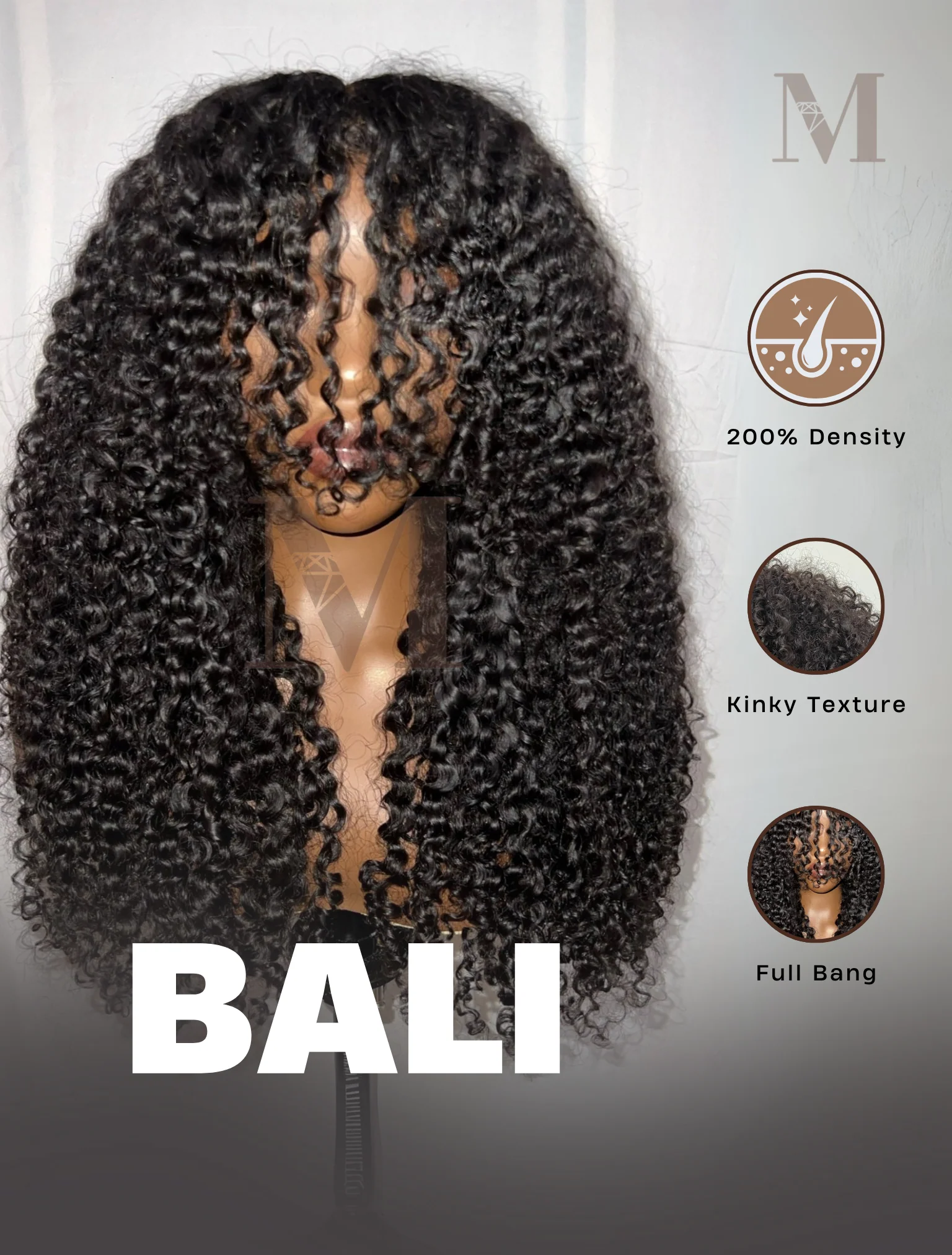 Hybrid Burma Coily HD Raw Wig – Custom Luxury for Natural Look