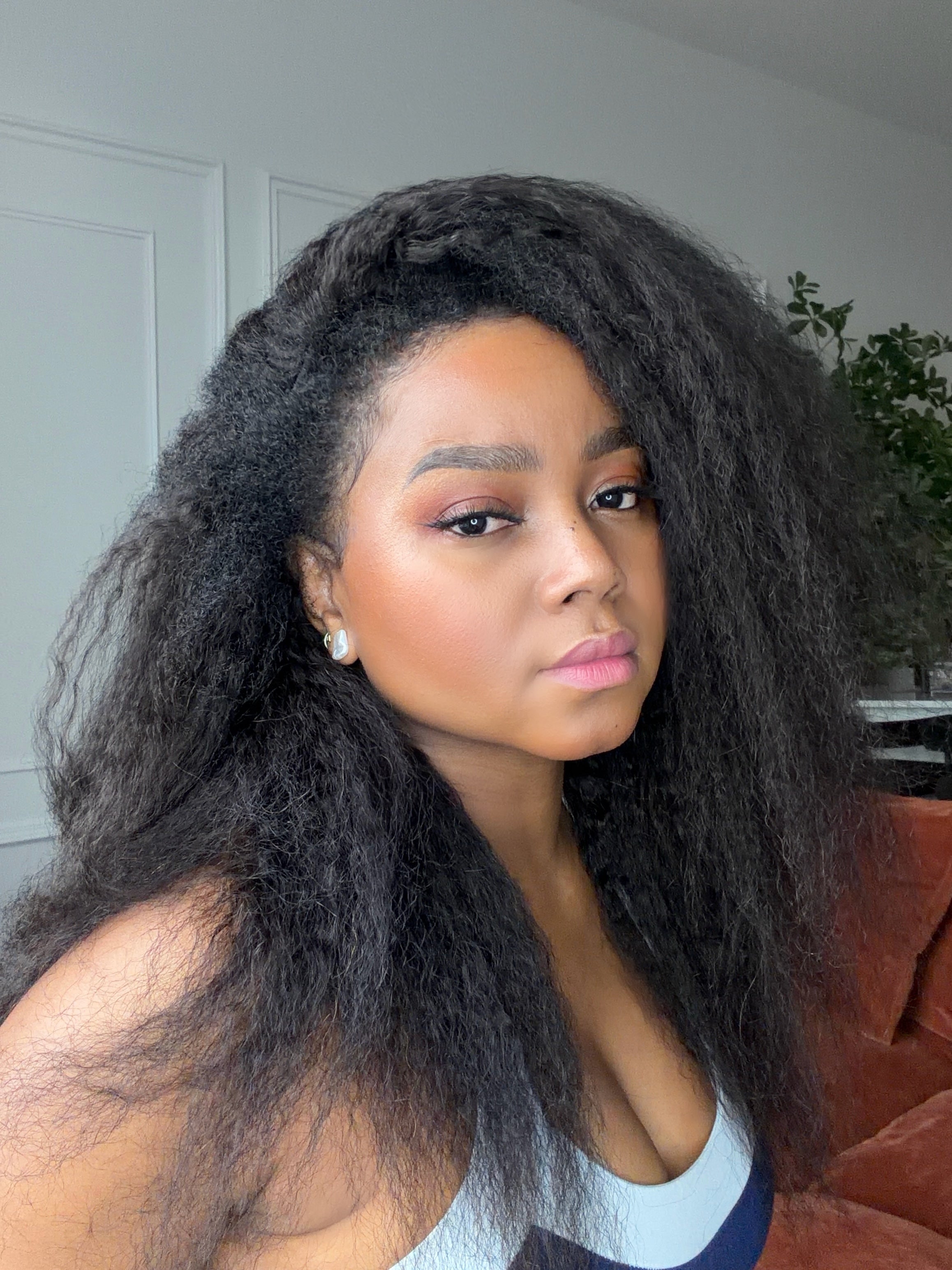 Kinky Straight Half Wig Custom