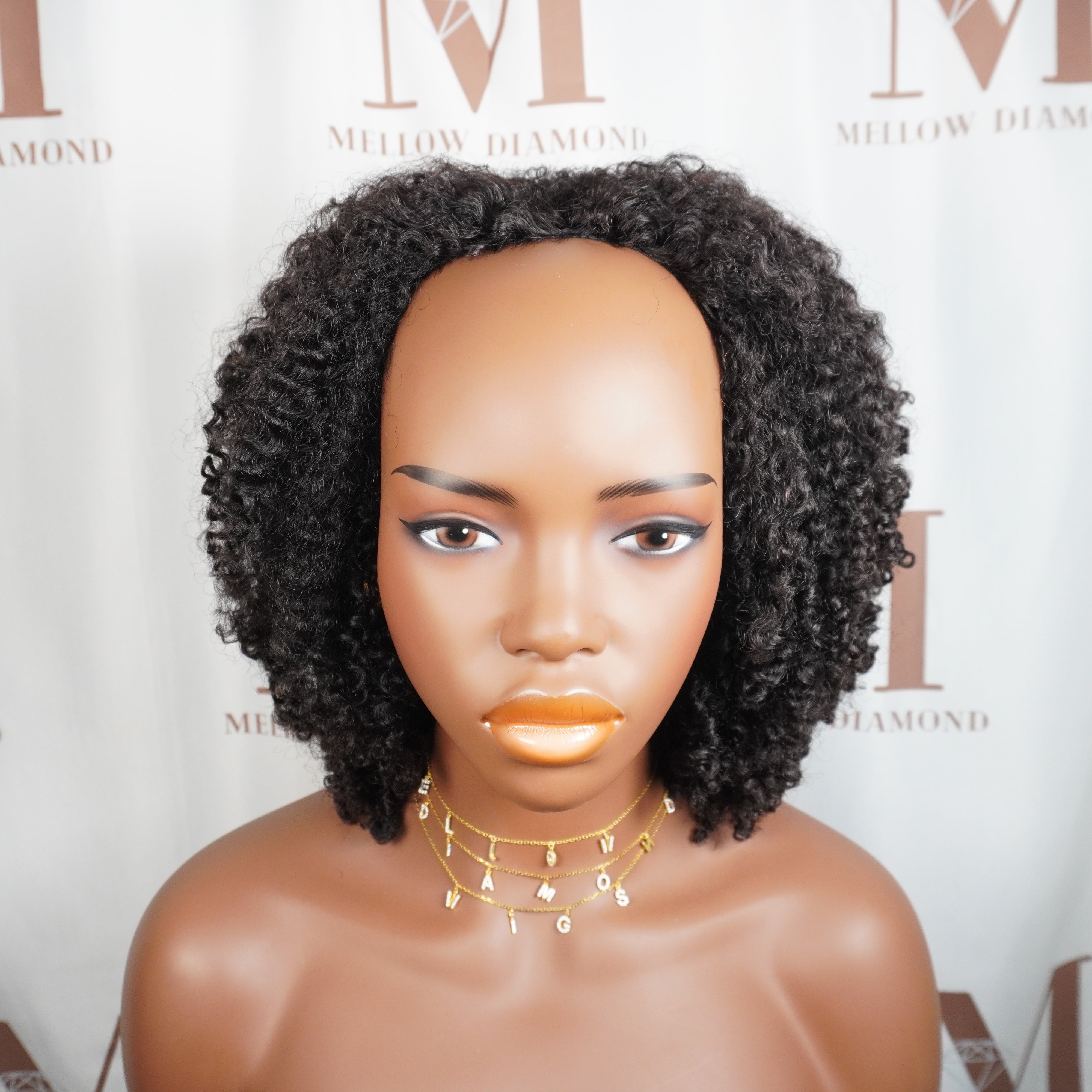 Kinky Coily Flip Over Half Wig Custom
