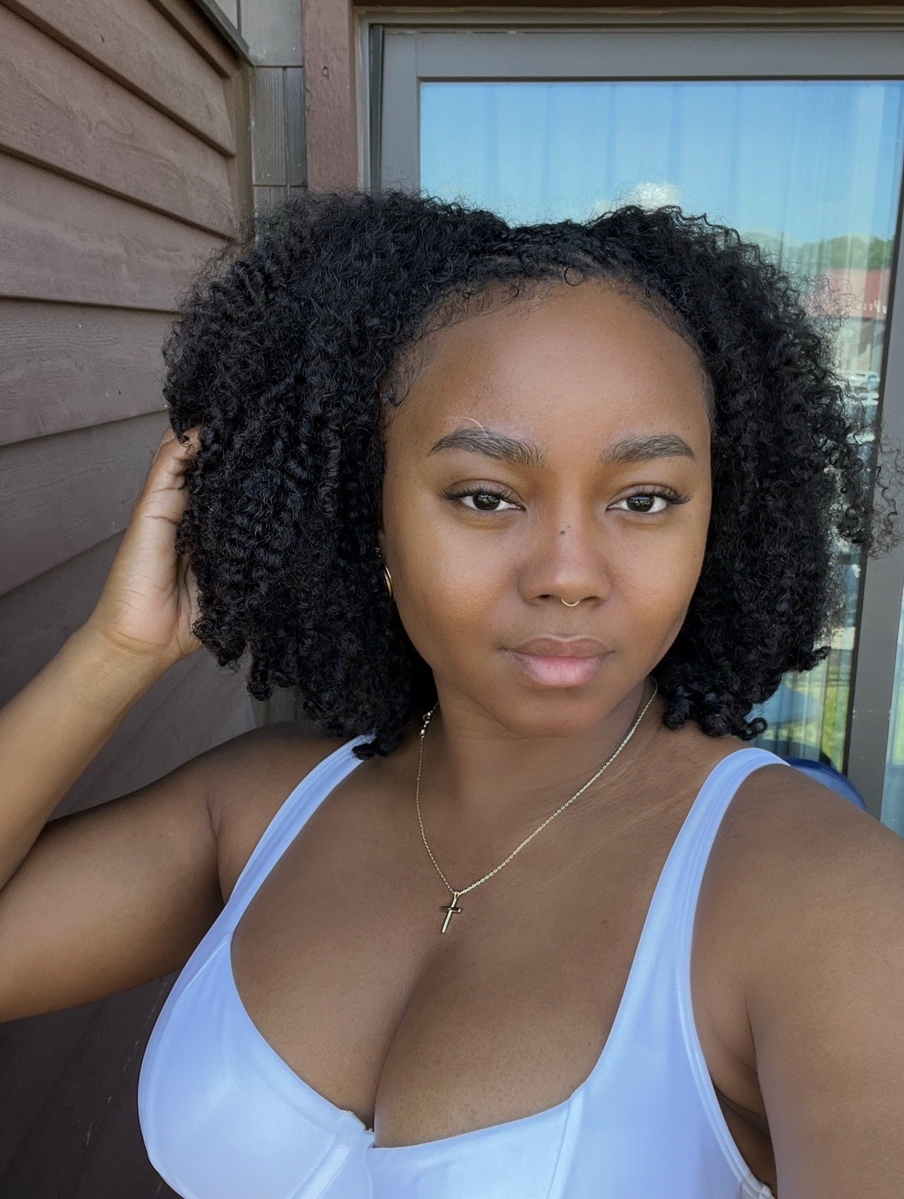 Kinky Coily Flip Over Half Wig Custom