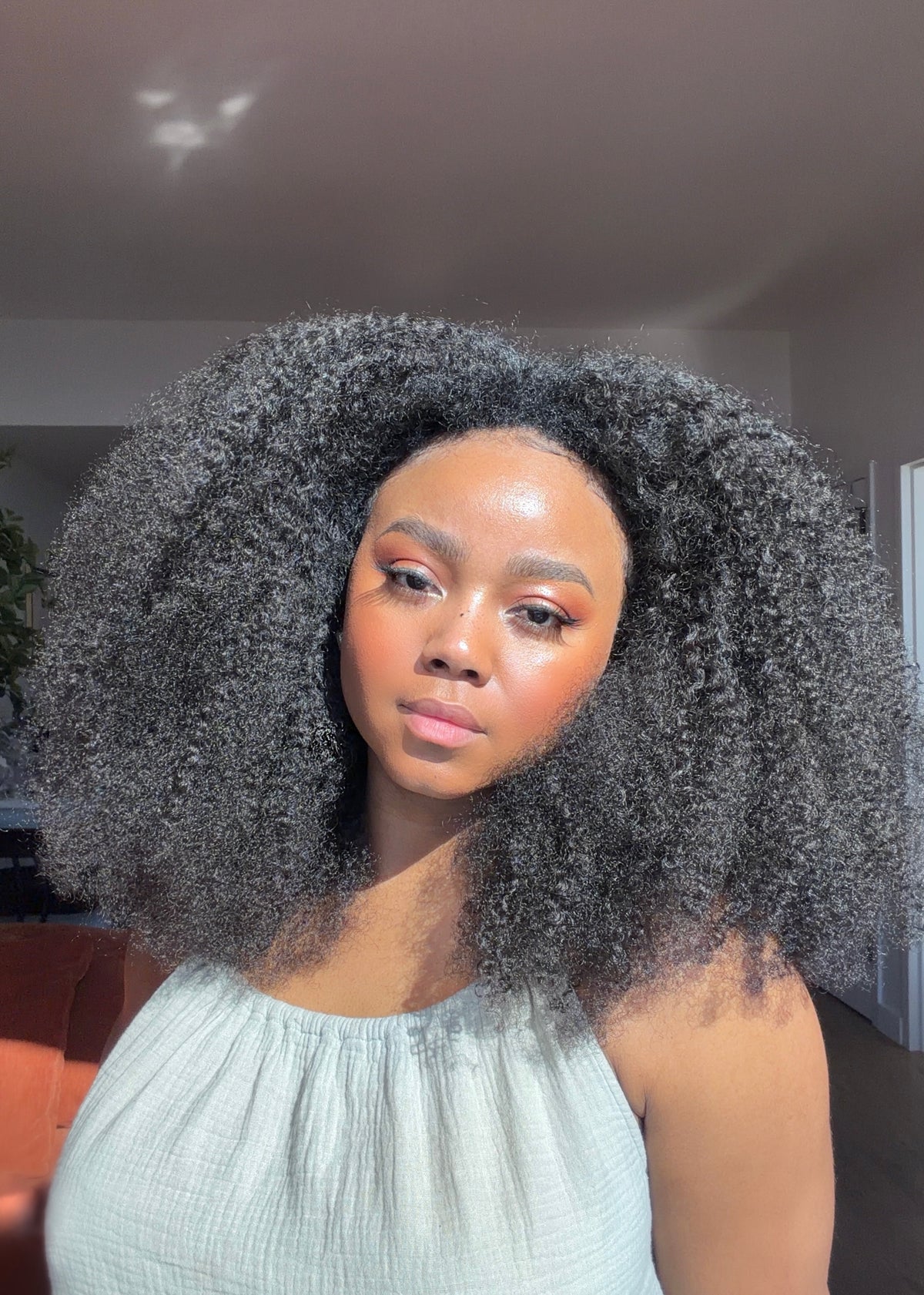 Kinky Coily Half Wig Custom
