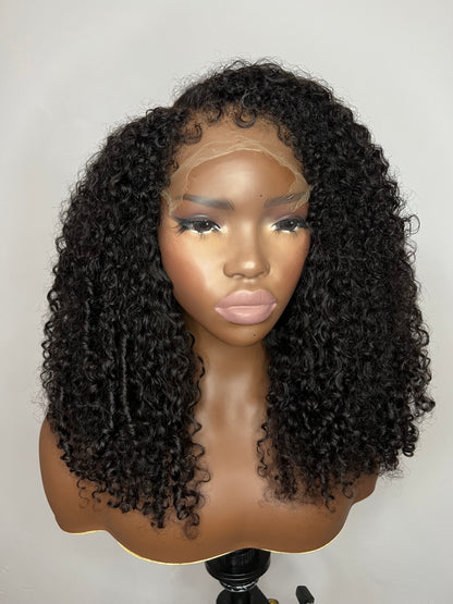 Hybrid Toy 16” 4C Kinky Edges Lace wig