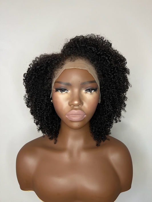 Hybrid TWA Curly Custom Wig