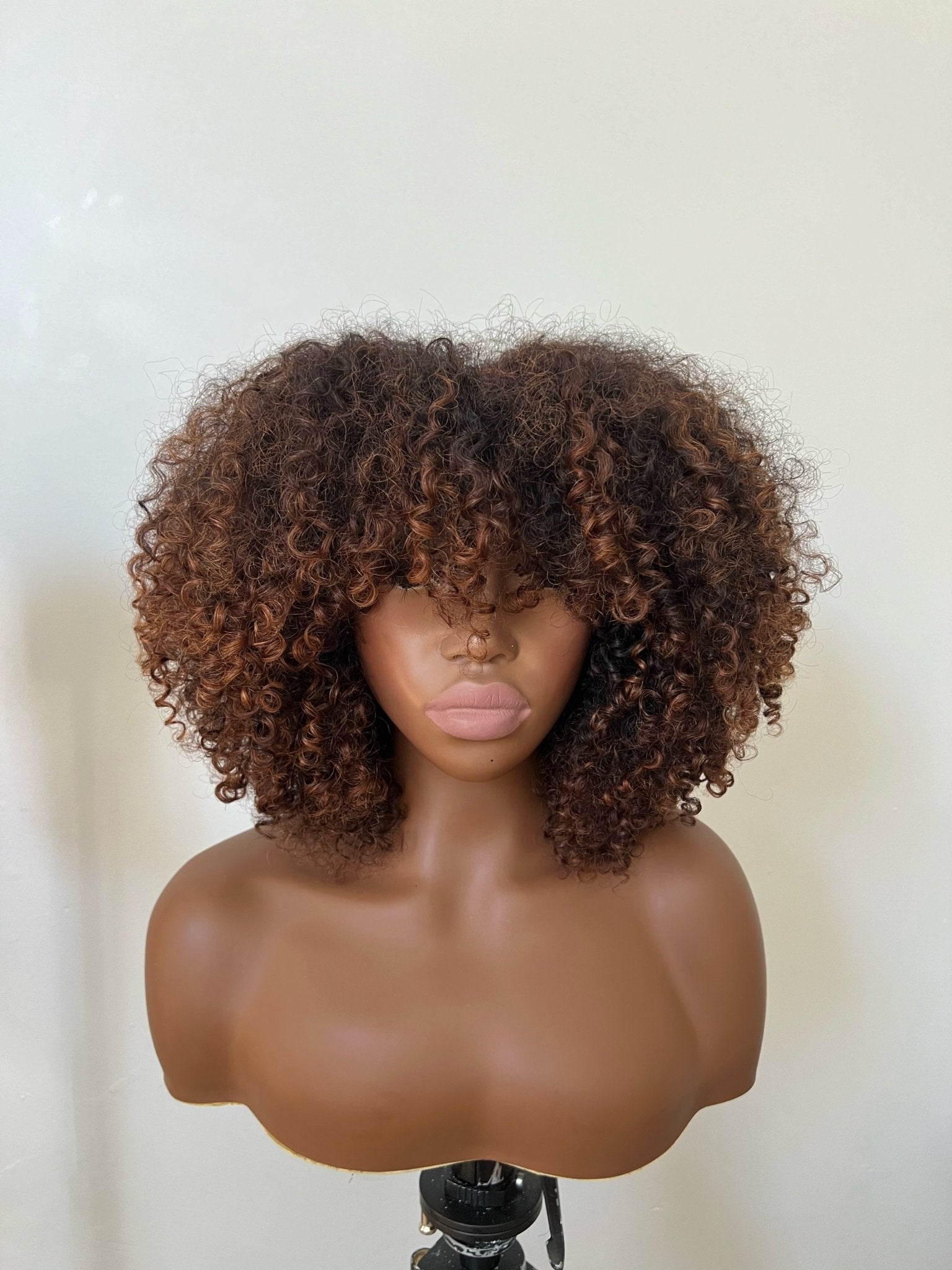 Berry Bang Afro Wig closure 