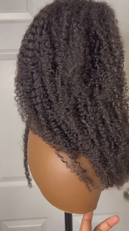 Hybrid Curly Afro Custom Wig